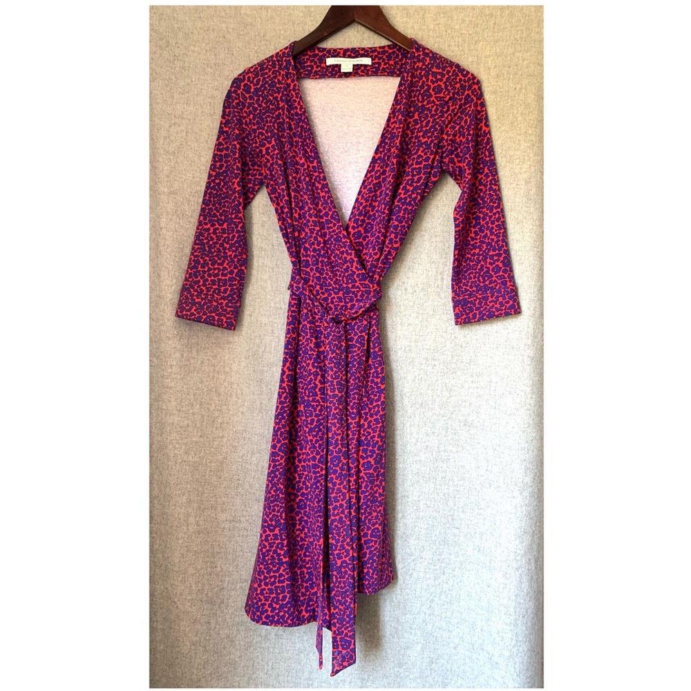 DVF Wrap Dress, New Julian Two Style in Leopard